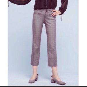 Anthropologie Essential Flare Cropped Pants sz14